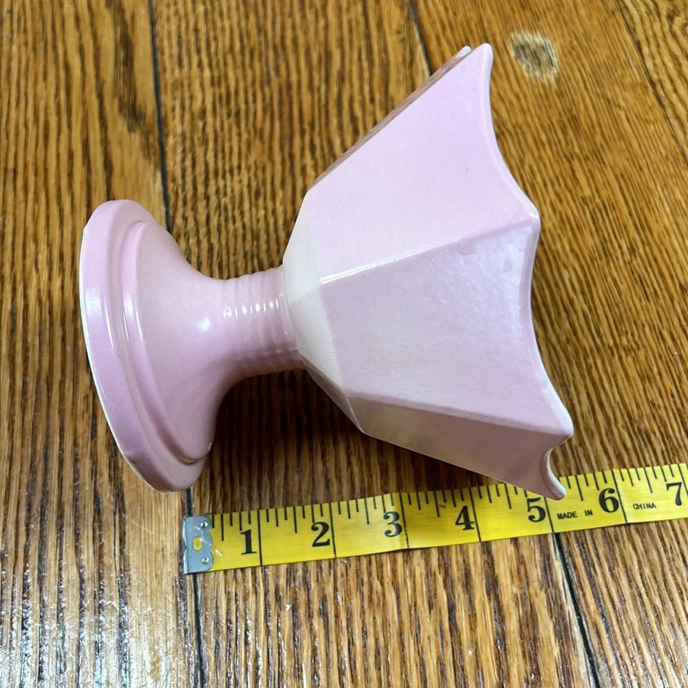 Hull Vintage/MCM pink pedestal pottery. Marked Hull USA 156. Great condition